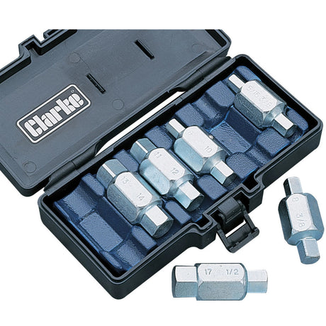 Clarke Oil Drain Plug Key Set - 6 Piece 
