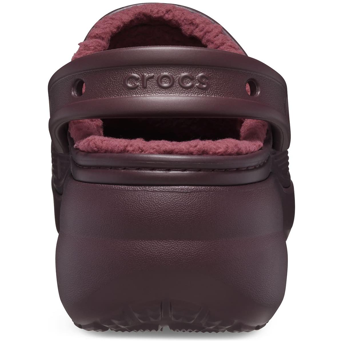 Crocs Women's Classic Platform Lined Clog Cherry