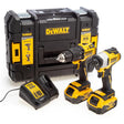 DeWalt 18V Combi Drill & Impact Driver with 2 X 5Ah Li-ion Batteries