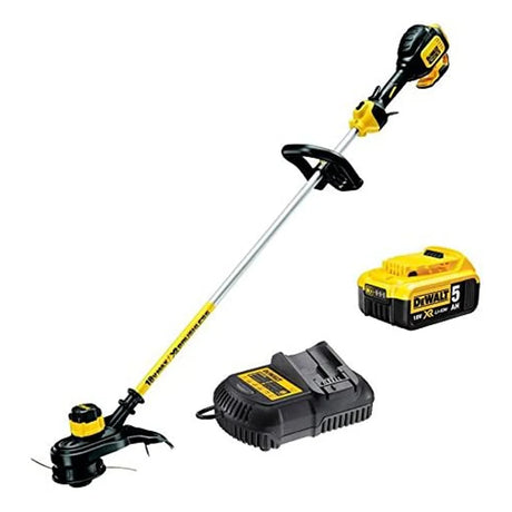 DeWalt 18v XR Brushless String Trimmer, Folding Shaft 1 x 5.0ah Battery