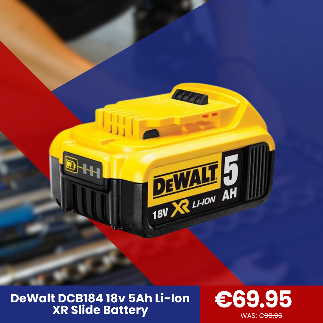 DeWalt DCB184 18v 5Ah Li-Ion XR Slide Battery