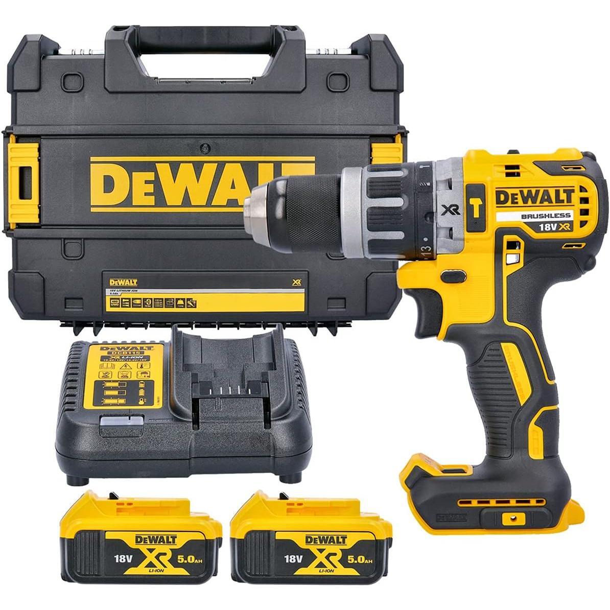 DeWalt DCD796P2 XR Brushless Combi Drill 18V 2 x 5.0Ah Li-ion