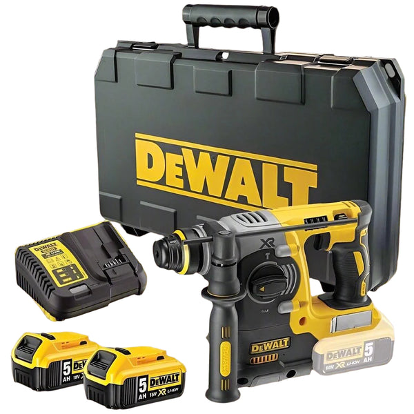 DeWalt DCH273P2 XR Brushless SDS Plus 3 Mode Hammer 18V 2x5.0Ah Li ion