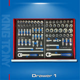 King Tony Mechanics 7 Drawer Tool Trolley Kit