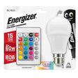 Energizer 9W LED B22 Remote Controlled Colour Changing Bulb