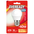 Eveready 6w (40w) E27 Led Golf Ball 470 Lumens | Warm White