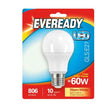 Eveready 9.6W LED Frosted GLS E27 Lightbulb | Warm White