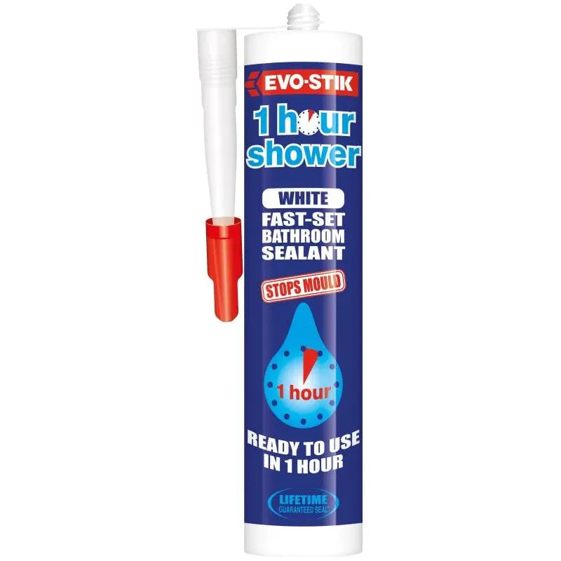 Evo-Stik 1 Hour Shower Sealant | White - 310ml