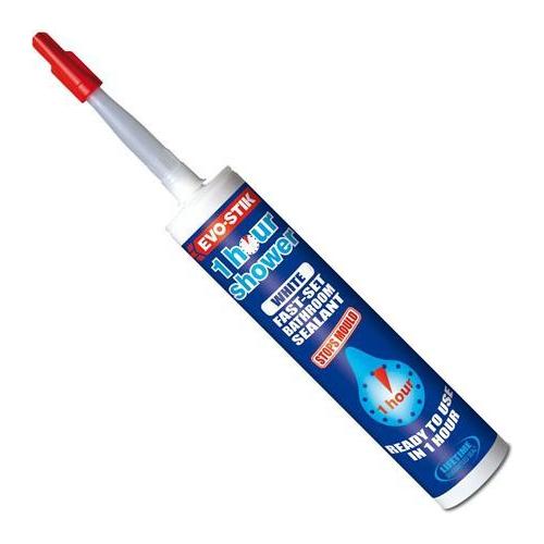 Evo-Stik 1 Hour Shower Sealant | White - 310ml