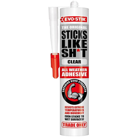Evo-Stik Sticks Like Sh*t Clear Grab Adhesive - 290ml