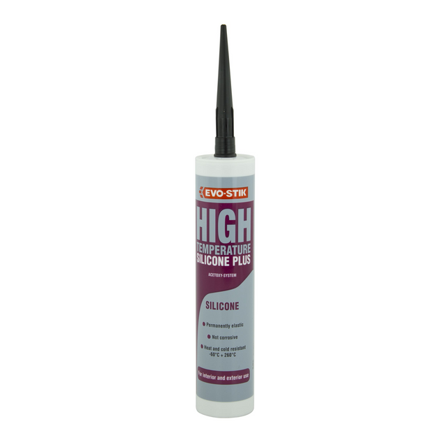 Evo Stik Silicone High Temperature | Black - 310ml