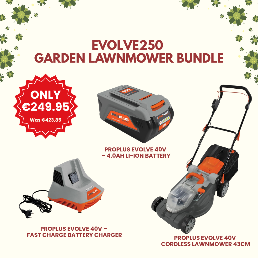 Evolve250 Garden Lawnmower Bundle