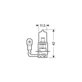 Lampa Blu-Xe Halogen Bulb H3 - 55W - PK22s