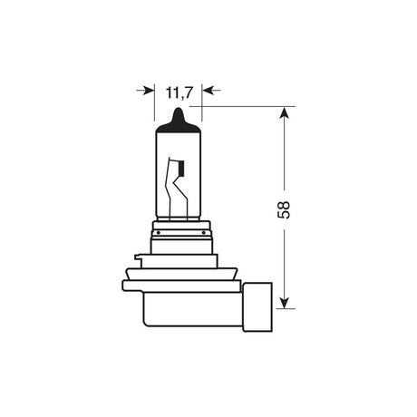 Lampa Blu-Xe Halogen Bulb H11 - 55W - PGJ19-2