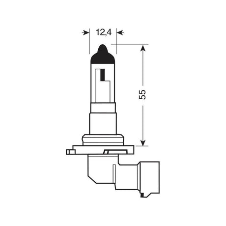 Lampa Blu-Xe Halogen Bulb HB4 9006 51W - 12V - P22D