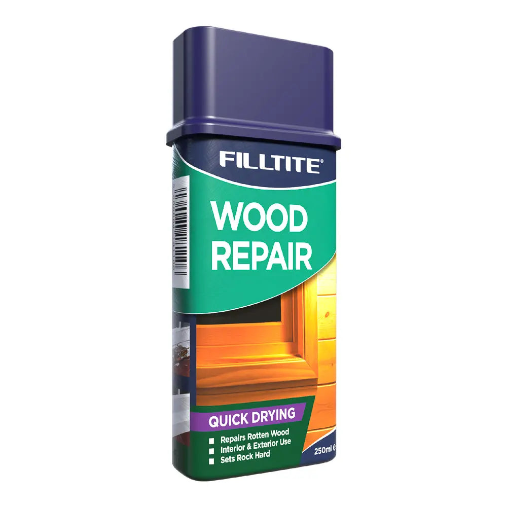 Buy Filltite Quick Drying Wood Repair 250ml at Ted Johnsons. Fast-drying wood filler for repairing cracks, holes and damaged timber. Fast Ireland delivery.