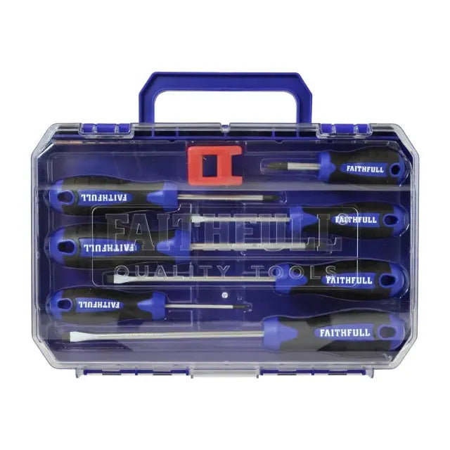 Faithfull Soft Grip Screwdriver Set - 8 Piece