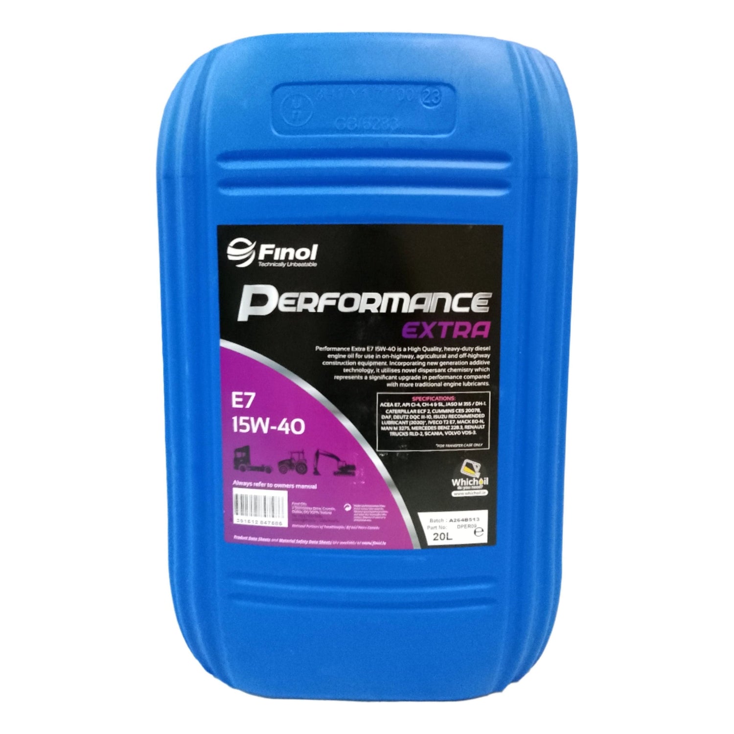 Finol Performance E7 15W - 40 -20L