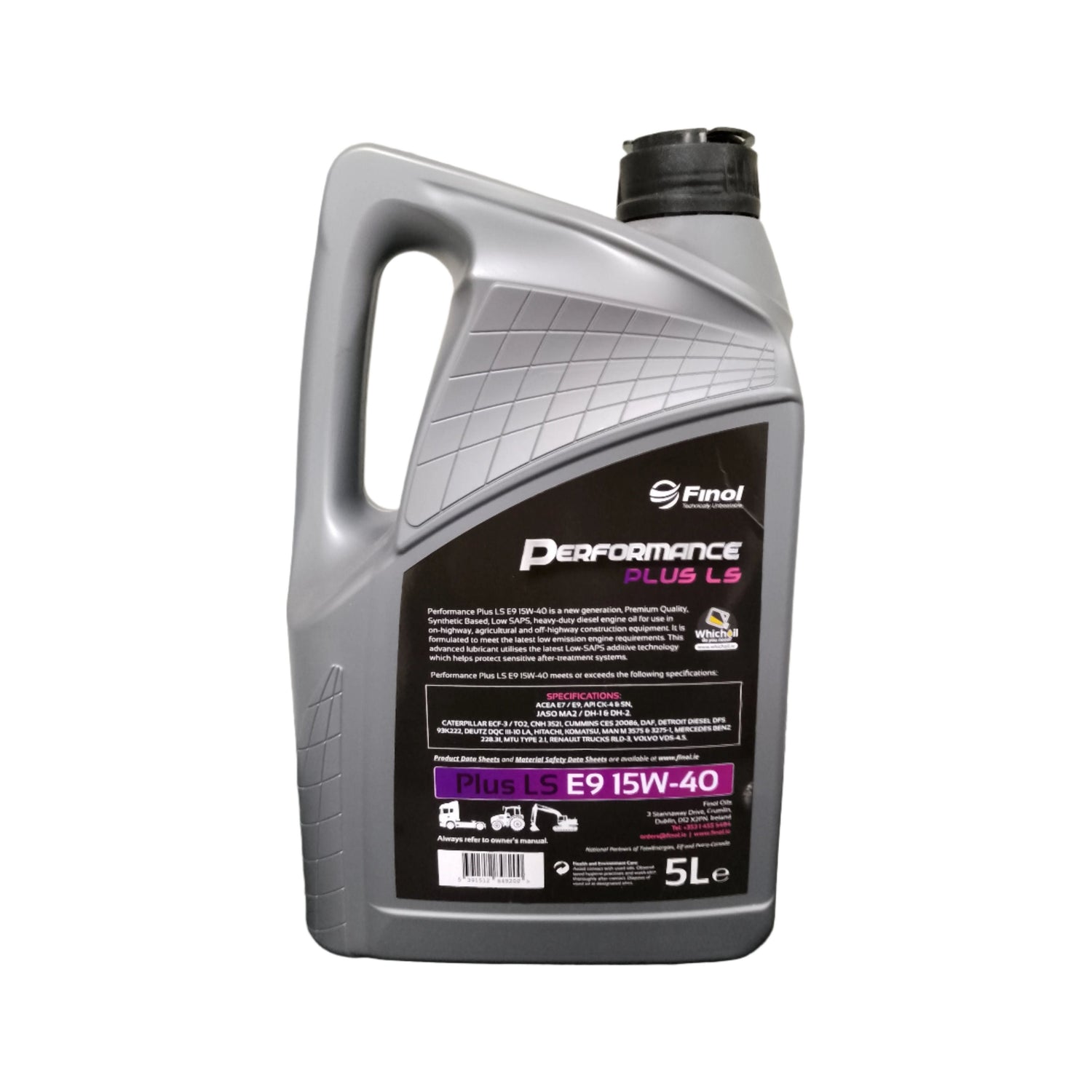 Finol Performance Plus Diesel Engine Oil E9 15W - 40 - 5L