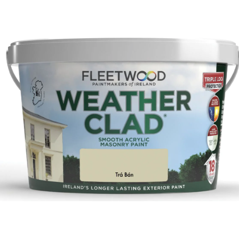 Fleetwood Weather Clad Trá Bán Masonry Paint - 10L