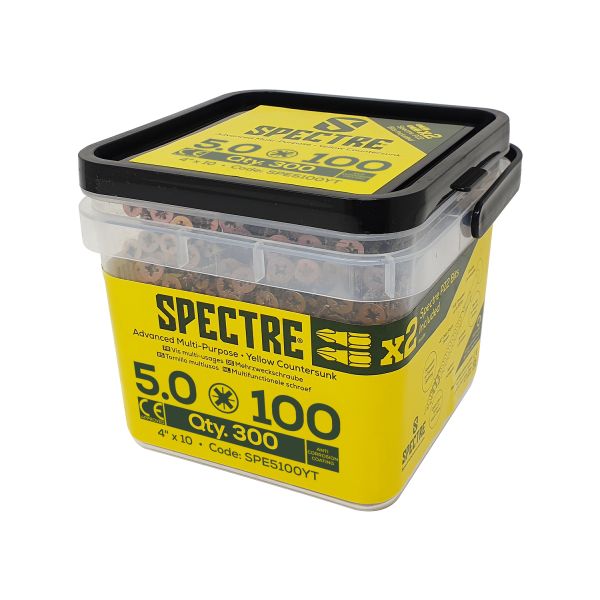 ForgeFix Woodscrews 5.0×100mm Tub of 300