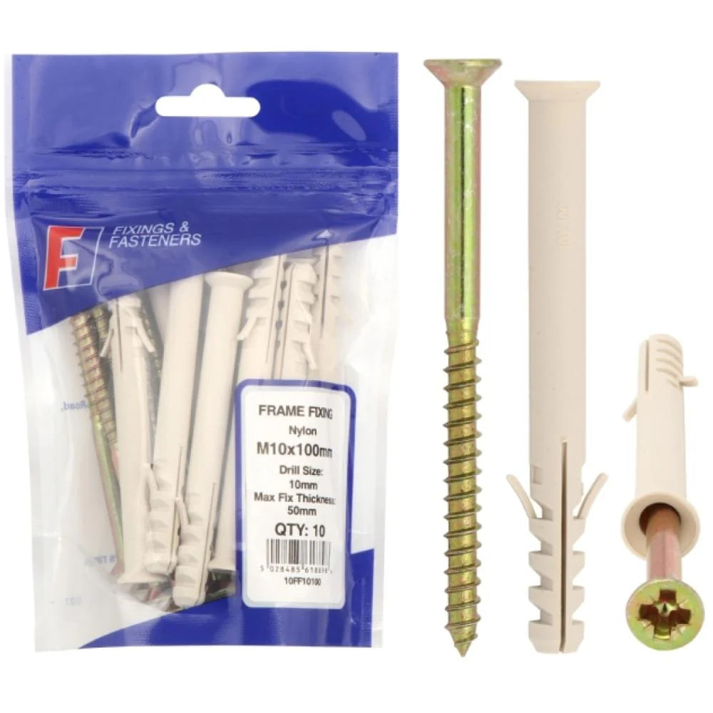 Forgefix Frame Fixings M10x100mm | Pack of 10