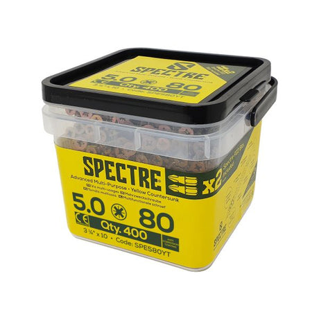 Forgefix Woodscrew 5.0x80mm Tub 400