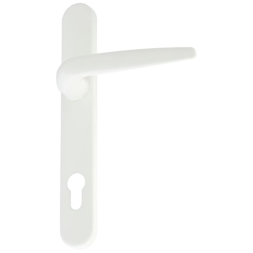 Yale Essentials Short Backplate Door Handle - White YES-SBDH-WH