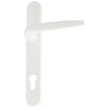 Yale Essentials Short Backplate Door Handle - White YES-SBDH-WH