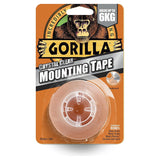 Gorilla Crystal Clear Mounting Tape - 1.5m
