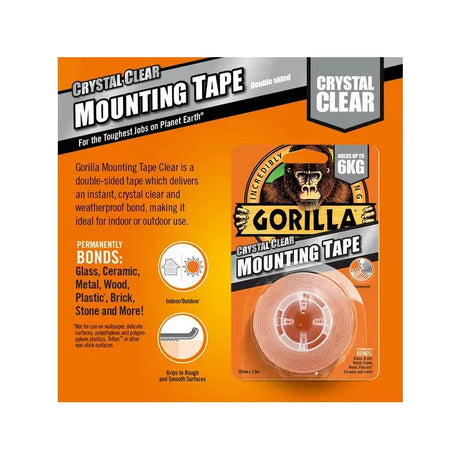 Gorilla Heavy Duty Mounting Tape - 25mm x 1.5m