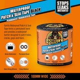 Gorilla Tape Waterproof Patch & Seal | Black - 3m x 100mm