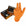 An orange textured grip glove is shown in front of two Gripster Skins product boxes on a plain white background.
Gripster Skins Disposable Gloves