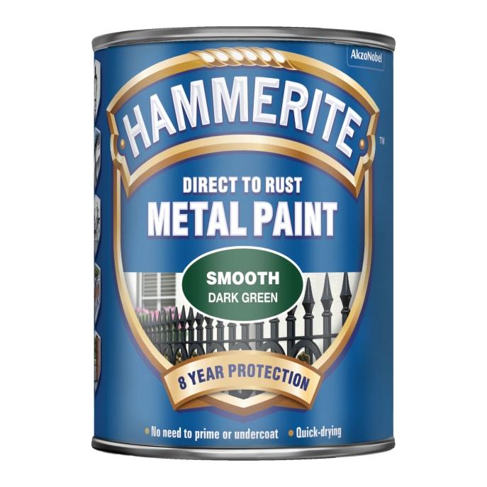 Hammerite Smooth Metal Paint | Dark Green - 750ml