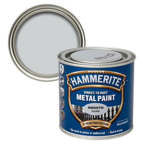 Hammerite Smooth | Silver - 750ml