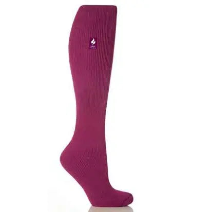 Heat Holder Ladies Long Socks – Deep Fuchsia