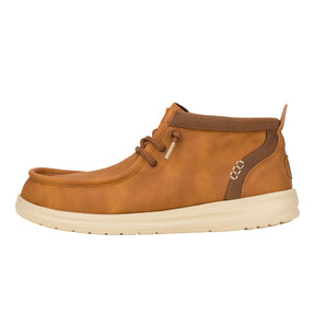 HeyDude Wally Mid GripR Workwear | Cognac/Tan - Men