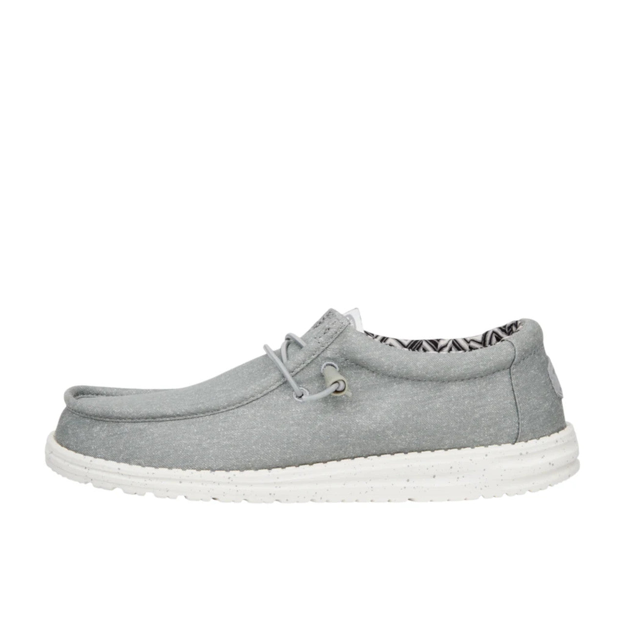 HeyDude Wally Stretch Canvas | Men - Light Grey