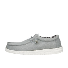 HeyDude Wally Stretch Canvas | Men - Light Grey