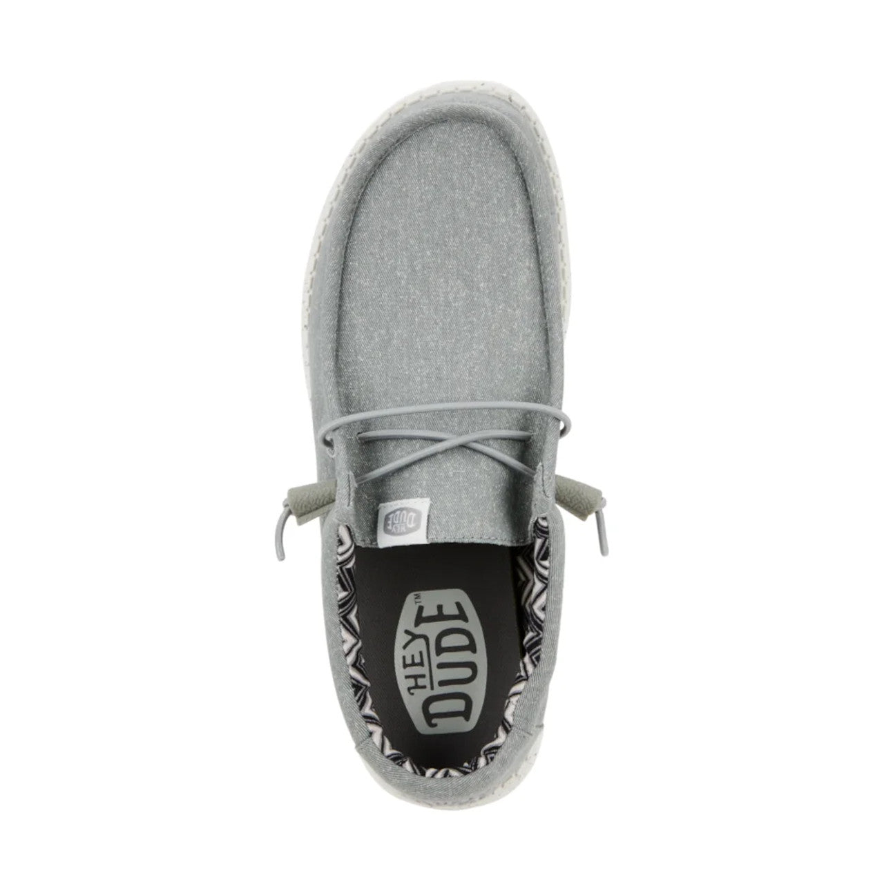 HeyDude Wally Stretch Canvas | Men - Light Grey