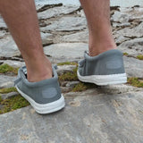 HeyDude Wally Stretch Canvas | Men - Light Grey