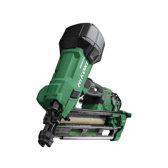 Hikoki 2nd Generation 18V 90mm Clipped Head Framing Nailer with 2 x 5.0ah Li-Ion Batteries & Charger