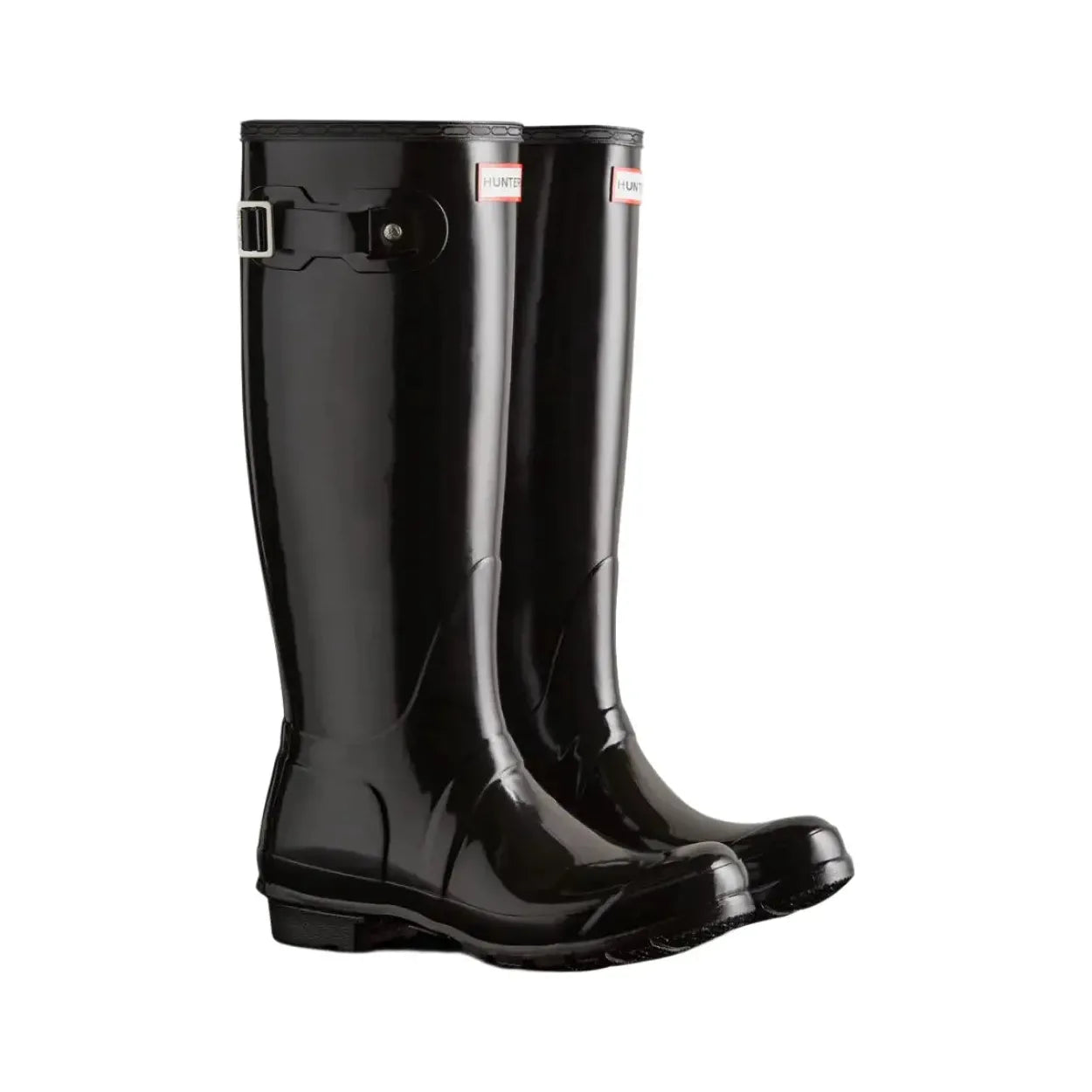 Hunter Ladies Original Tall Gloss Wellington - Black