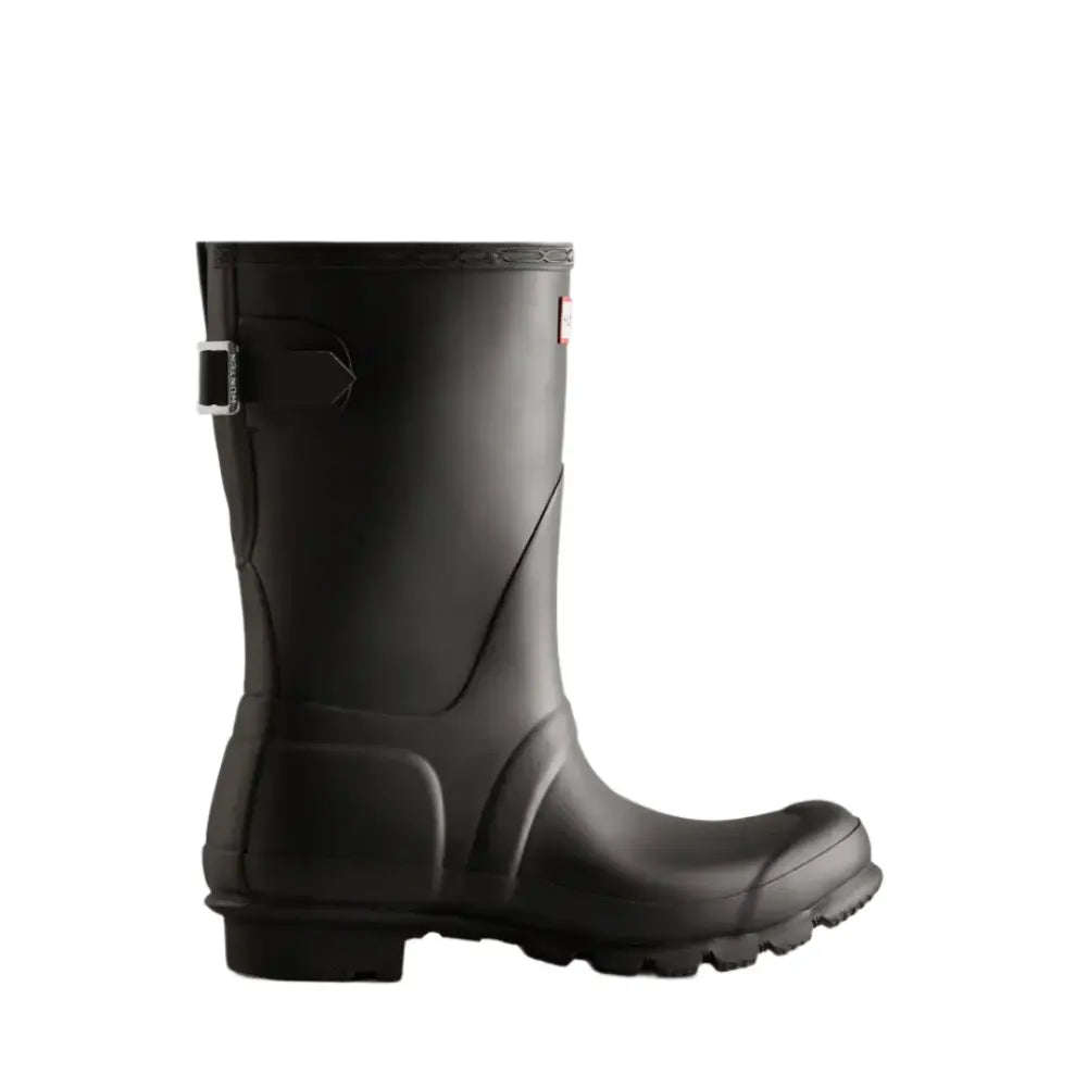 Hunter Ladies Short Back Adjustable Wellington - Black