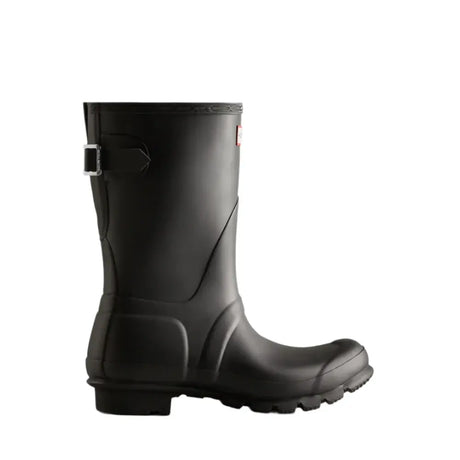 Hunter Ladies Short Back Adjustable Wellington - Black