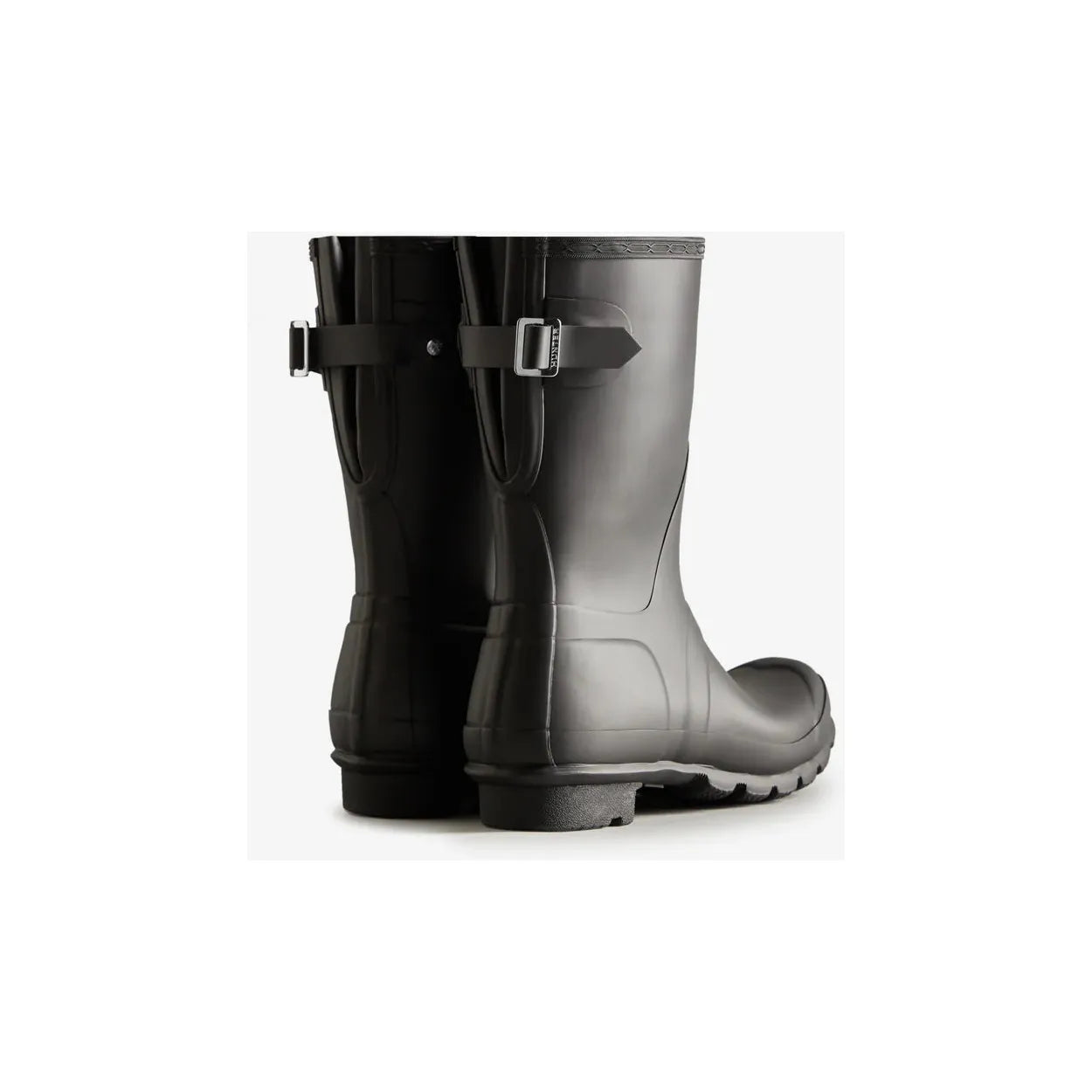 Hunter Ladies Short Back Adjustable Wellington - Black