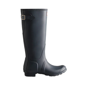 Hunter Ladies Tall Back Adjustable Wellington - Navy