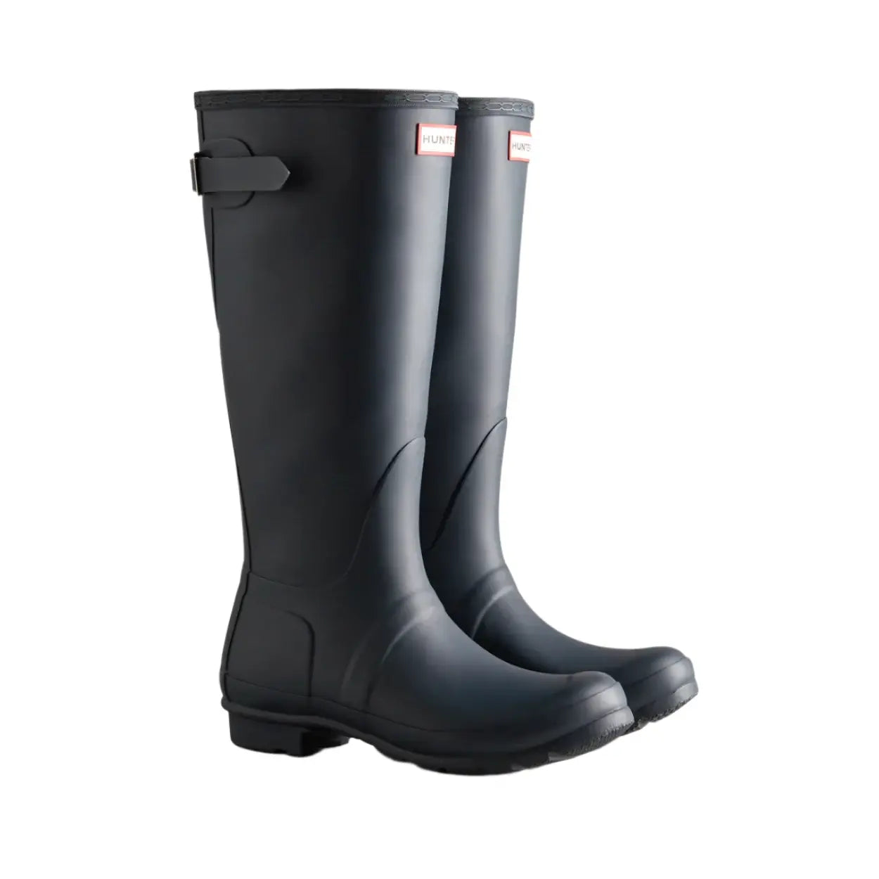 Hunter Ladies Tall Back Adjustable Wellington - Navy