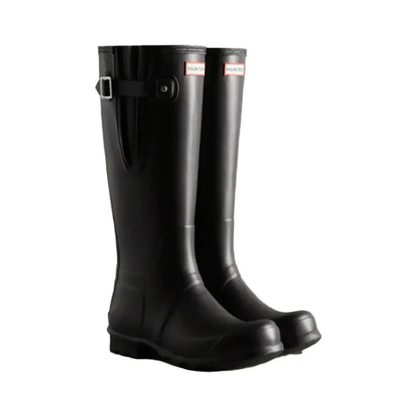 Hunter Men's Tall Side Adjustable Wellington - Black