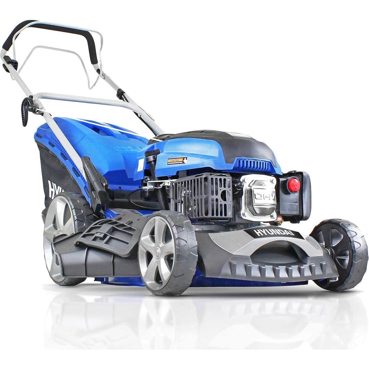 Shop the Hyundai 18" 139cc 4-in-1 self-propelled petrol lawnmower. Powerful, versatile lawn care with fast nationwide delivery from Ted Johnsons, Naas, Ireland.